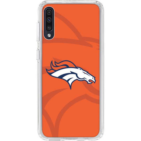 NFL Denver Broncos Double Vision Galaxy A50 Clear Case