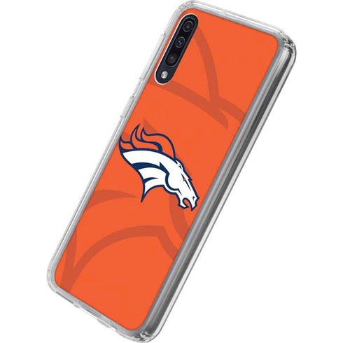 NFL Denver Broncos Double Vision Galaxy A50 Clear Case