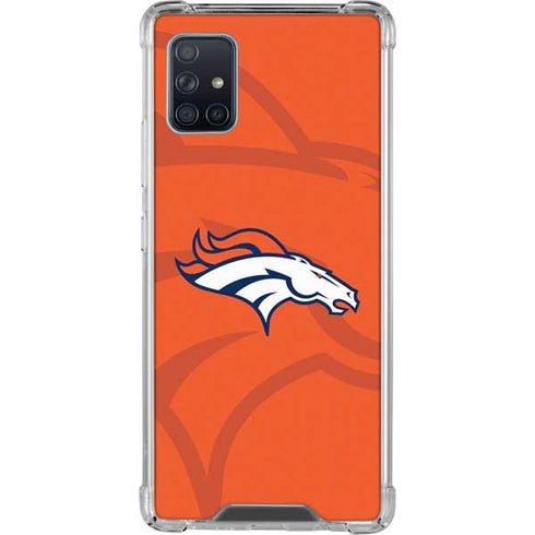 NFL Denver Broncos Double Vision Galaxy A51 5G Clear Case