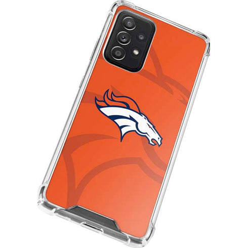 NFL Denver Broncos Double Vision Galaxy A52 5G Clear Case