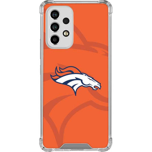NFL Denver Broncos Double Vision Galaxy A53 5G Clear Case