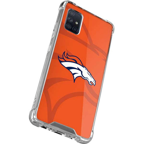 NFL Denver Broncos Double Vision Galaxy A71 5G Clear Case