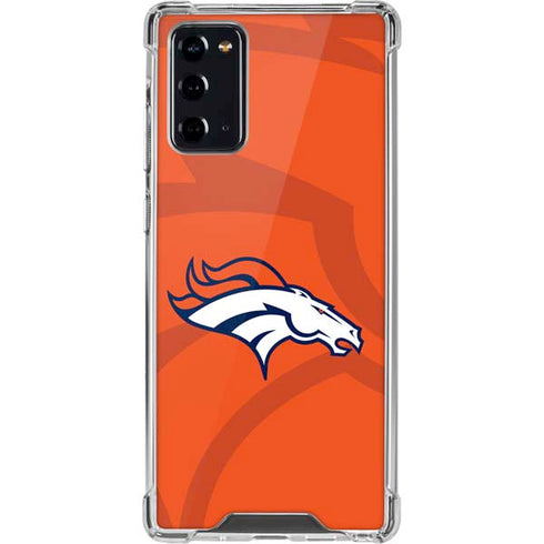 NFL Denver Broncos Double Vision Galaxy Note20 5G Clear Case