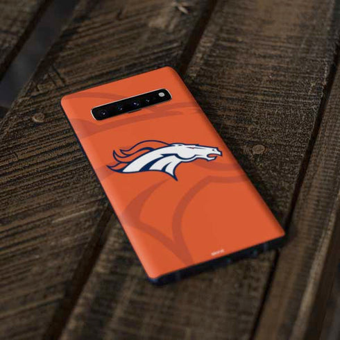 NFL Denver Broncos Double Vision Galaxy S10 Plus Skin