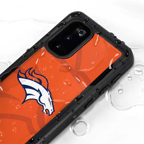 NFL Denver Broncos Double Vision Galaxy S20 Waterproof Case
