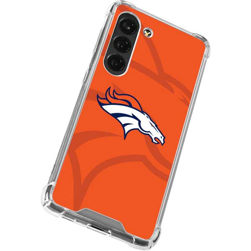 NFL Denver Broncos Double Vision Galaxy S23 Clear Case