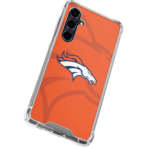 NFL Denver Broncos Double Vision Galaxy S23 FE Clear Case