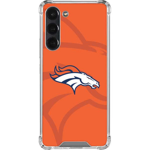 NFL Denver Broncos Double Vision Galaxy S23 Plus Clear Case