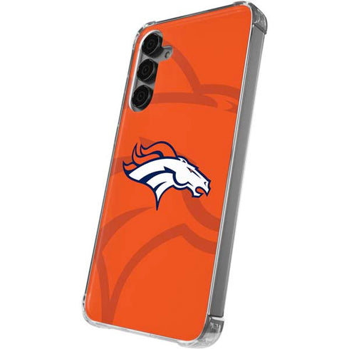 NFL Denver Broncos Double Vision Galaxy S24 Plus Clear Case