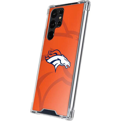 NFL Denver Broncos Double Vision Galaxy S24 Ultra Clear Case
