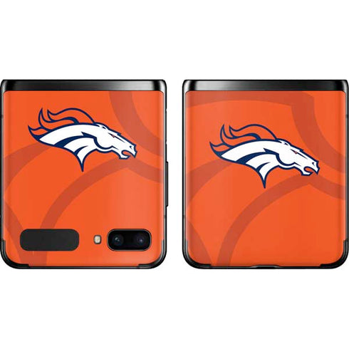 NFL Denver Broncos Double Vision Galaxy Z Flip Skin