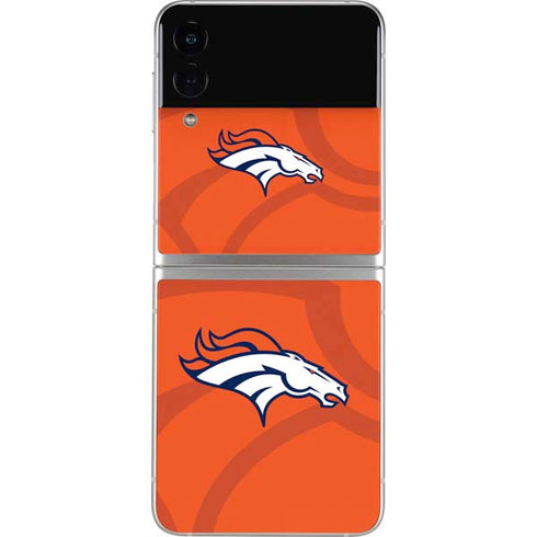 NFL Denver Broncos Double Vision Galaxy Z Flip4 5G Skin