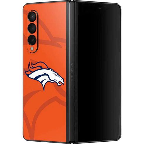 NFL Denver Broncos Double Vision Galaxy Z Fold3 5G Skin