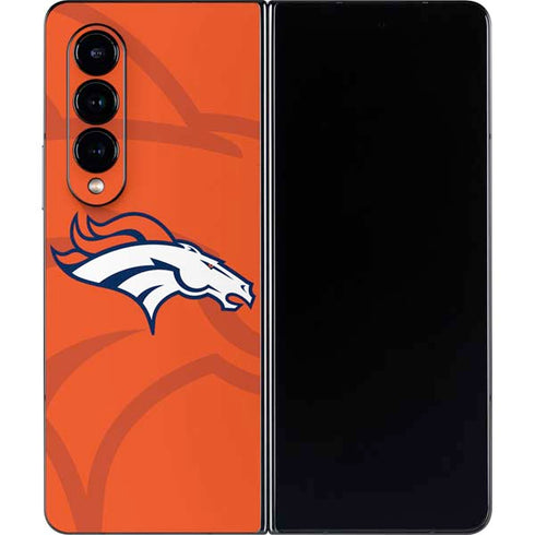 NFL Denver Broncos Double Vision Galaxy Z Fold4 5G Skin