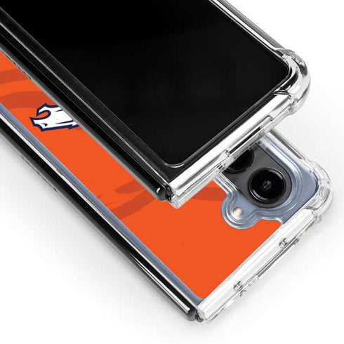 NFL Denver Broncos Double Vision Galaxy Z Fold5 5G Clear Case