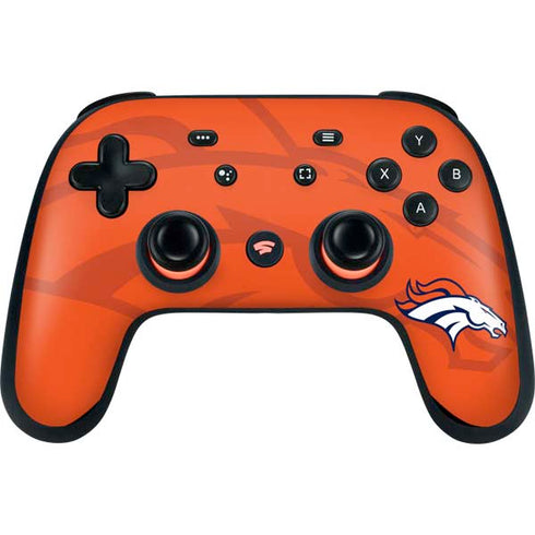 NFL Denver Broncos Double Vision Google Stadia Controller Skin