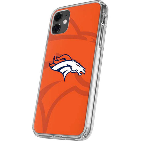 NFL Denver Broncos Double Vision iPhone 11 Clear Case