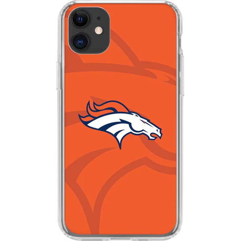 NFL Denver Broncos Double Vision iPhone 11 Clear Case