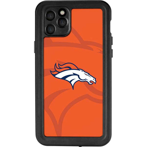 NFL Denver Broncos Double Vision iPhone 11 Pro Max Waterproof Case