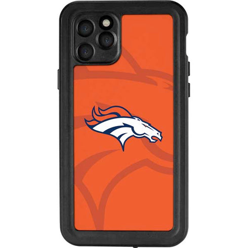 NFL Denver Broncos Double Vision iPhone 11 Pro Waterproof Case