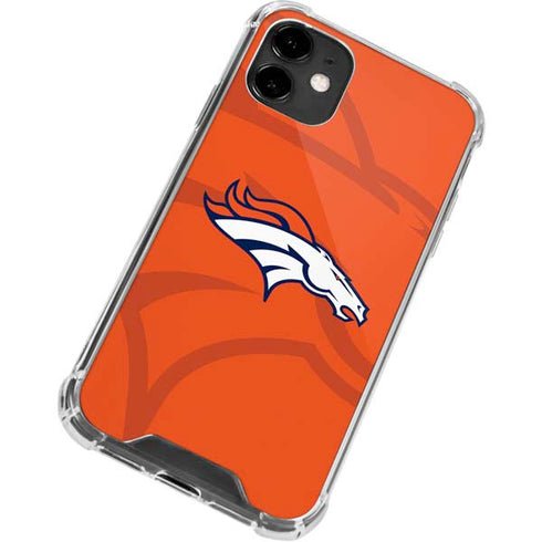NFL Denver Broncos Double Vision iPhone 12 Clear Case