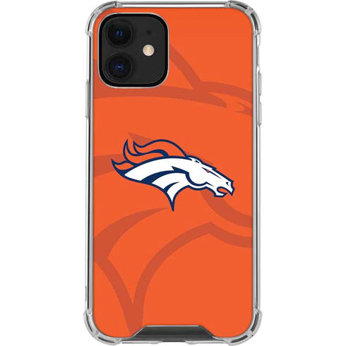 NFL Denver Broncos Double Vision iPhone 12 Mini Clear Case