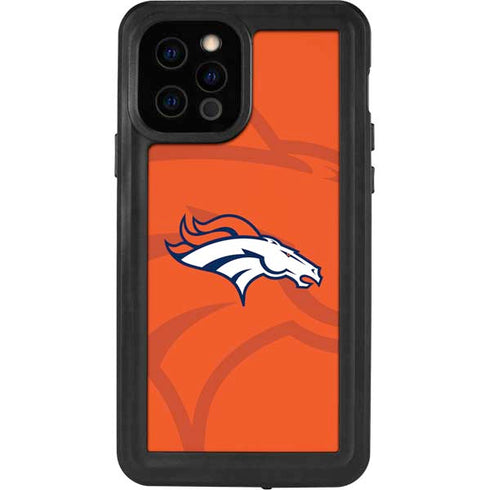 NFL Denver Broncos Double Vision iPhone 12 Pro Waterproof Case