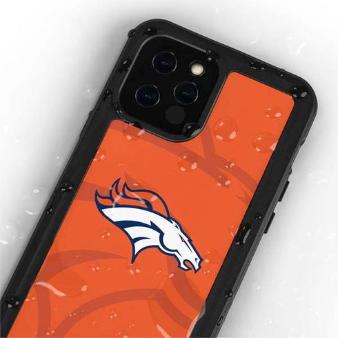 NFL Denver Broncos Double Vision iPhone 12 Pro Waterproof Case