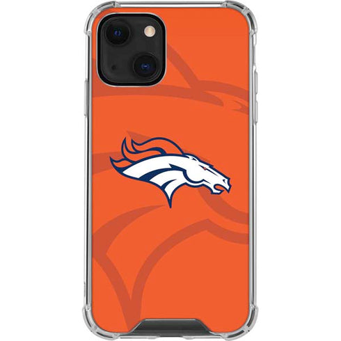 NFL Denver Broncos Double Vision iPhone 14 Clear Case