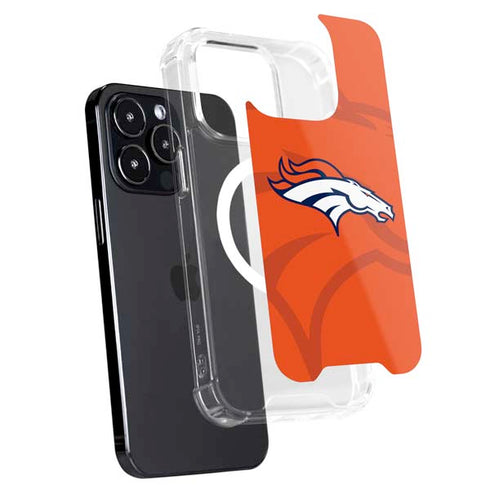 NFL Denver Broncos Double Vision iPhone 15 Pro Max MagSafe Case