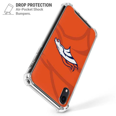 NFL Denver Broncos Double Vision iPhone XR Clear Case