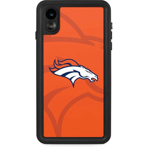 NFL Denver Broncos Double Vision iPhone XR Waterproof Case