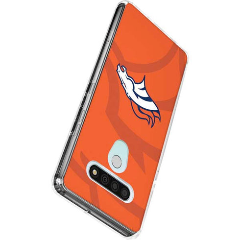 NFL Denver Broncos Double Vision LG Stylo 6 Clear Case