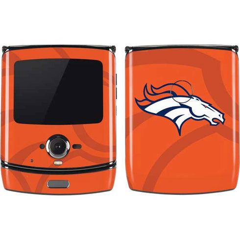 NFL Denver Broncos Double Vision Motorola RAZR Skin