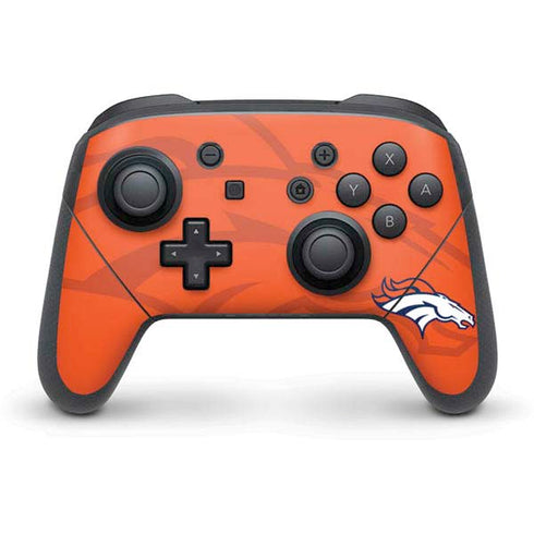 NFL Denver Broncos Double Vision Nintendo Switch Pro Controller Skin