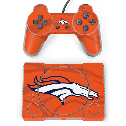 NFL Denver Broncos Double Vision PlayStation Classic Bundle Skin