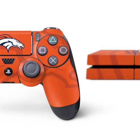 NFL Denver Broncos Double Vision PS4 Console and Controller Bundle Skin
