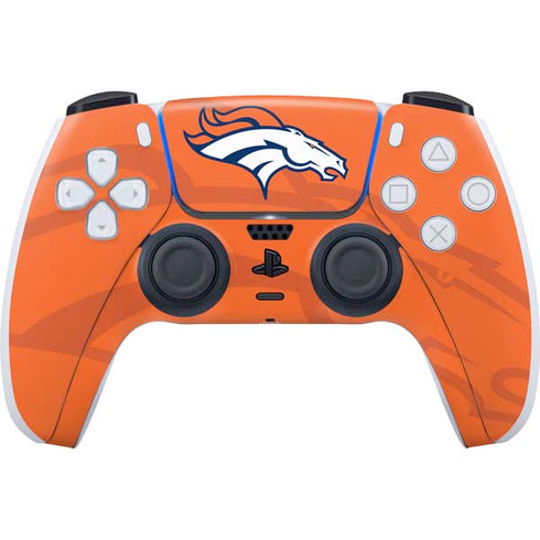 NFL Denver Broncos Double Vision PS5 Controller Skin