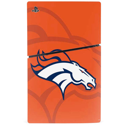 NFL Denver Broncos Double Vision PS5 Slim Disk Bundle Skin