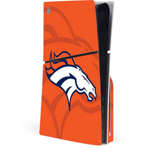 NFL Denver Broncos Double Vision PS5 Slim Disk Console Skin