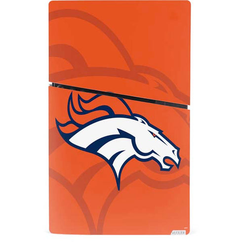 NFL Denver Broncos Double Vision PS5 Slim Digital Edition Bundle Skin