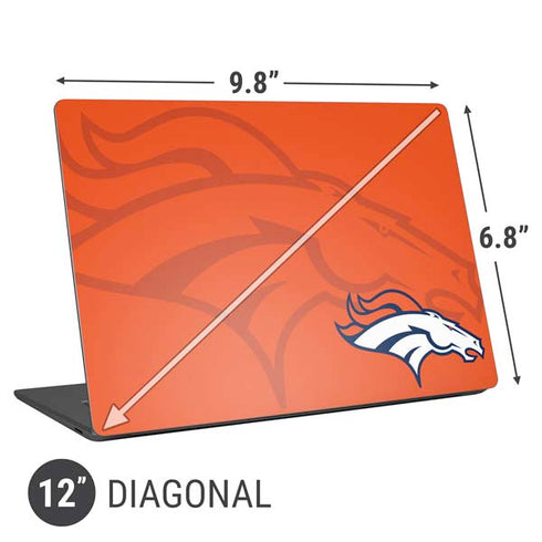 NFL Denver Broncos Double Vision Universal Laptop 12in (9.8 x 6.8in) Skin
