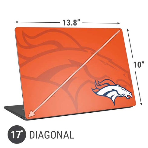 NFL Denver Broncos Double Vision Universal Laptop 17in (13.8 x 10in) Skin