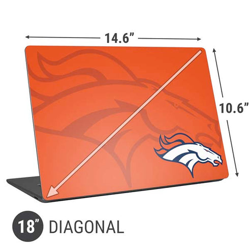NFL Denver Broncos Double Vision Universal Laptop 18in (14.6 x 10.6in) Skin