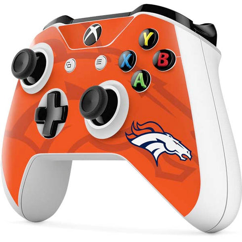 NFL Denver Broncos Double Vision Xbox One S All-Digital Edition Bundle Skin