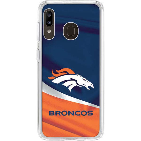 NFL Denver Broncos Galaxy A20 Clear Case
