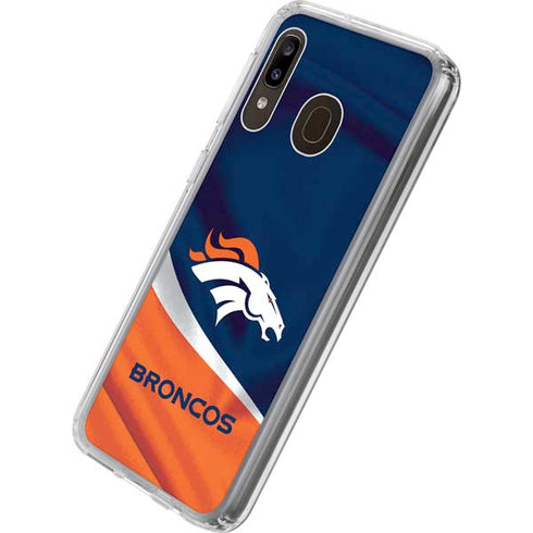 NFL Denver Broncos Galaxy A20 Clear Case