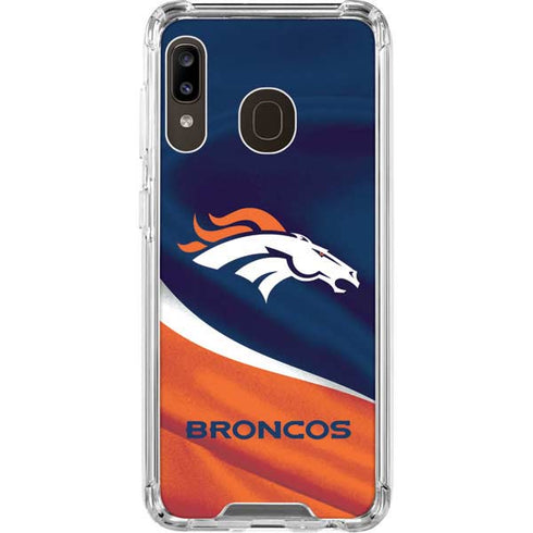 NFL Denver Broncos Galaxy A30 Clear Case