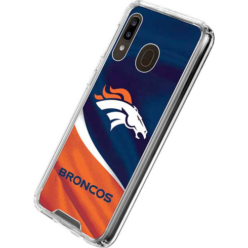NFL Denver Broncos Galaxy A30 Clear Case