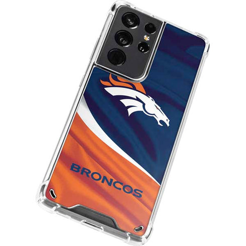 NFL Denver Broncos Galaxy S21 Ultra 5G Clear Case